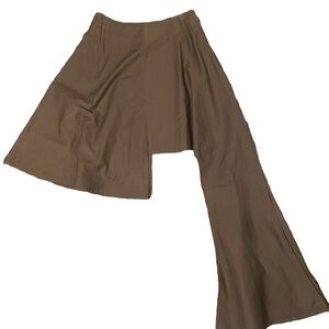Yohji Yamamoto Asymmetrical Tan Skirt, Size 1 (Medium)